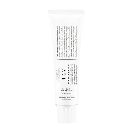 Dr.Althea 147 Barrier Cream tube, enriched with hydrating and soothing ingredients for dry skin.