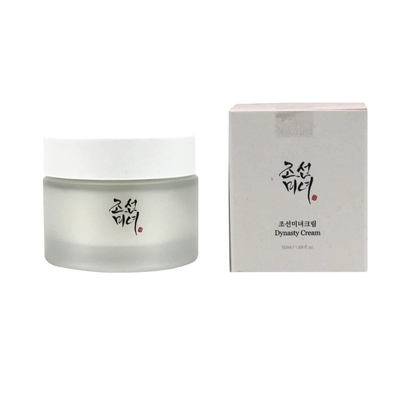 Beauty of Joseon Dynasty Cream 50ml jar and box, nourishing moisturizer for a natural glow.