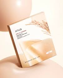 ANUA Rice 70 Glow Collagen Mask for firm, bright skin with rice extract and collagen, ideal for all skin types.